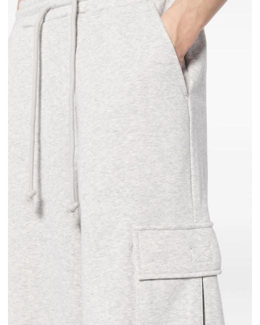 FIVE CM White Logo-Patch Cotton-Blend Track Pants for men