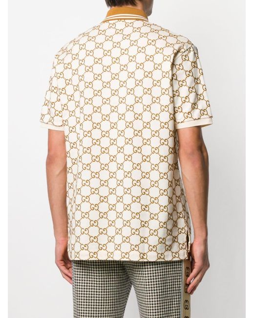 gucci polo gg print