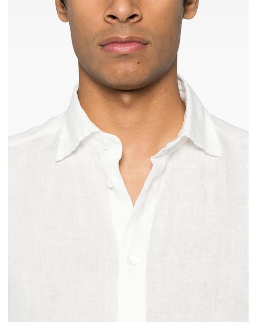 Barena White Surian Telino Shirt for men