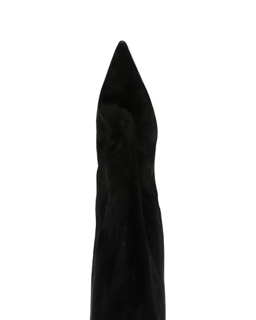 Rick Owens Black Cantilever 8 Pointed Boots