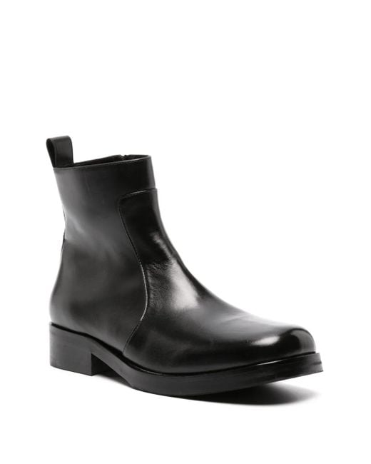 Studio Nicholson Black 40Mm Leather Boots for men