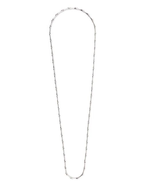 Eddie Borgo White Bambu Link Necklace