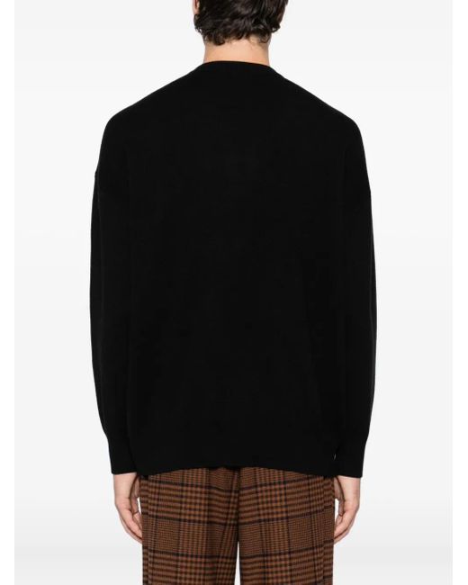 Felpa Con Logo Ricamato di Chocoolate in Black da Uomo
