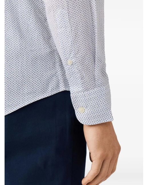 Hackett Blue Chemise En Coton for men