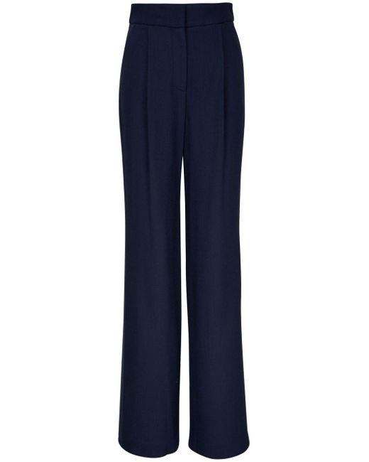 Veronica Beard Blue High-waisted Tailored Trousers