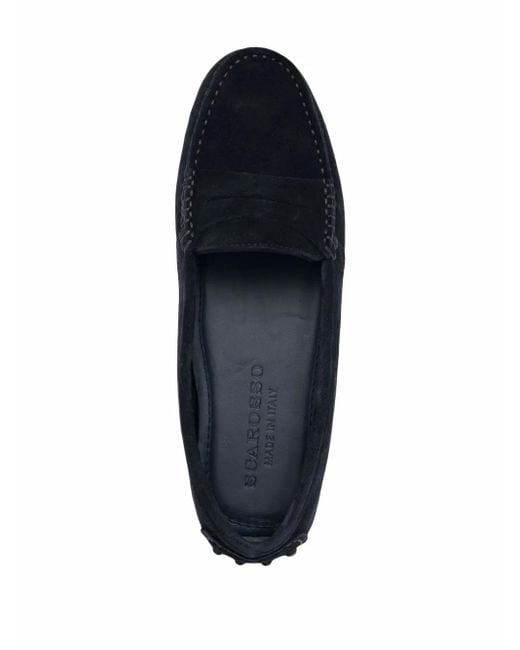 Scarosso Blue Ashley Suede Loafers