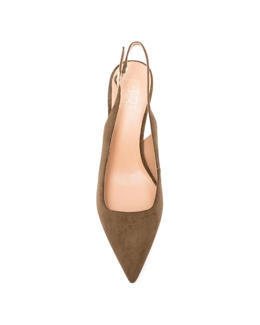 Marella Brown Slingback Heeled Pumps