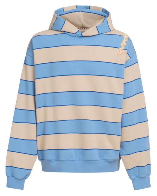 Marni Gestreepte Sweatshirt in het Blue voor heren