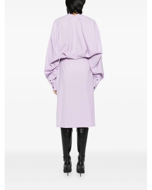 Sankuanz Purple V-Neck Dress