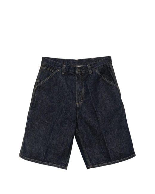 Carhartt Blue Oversized-Fit Shorts for men