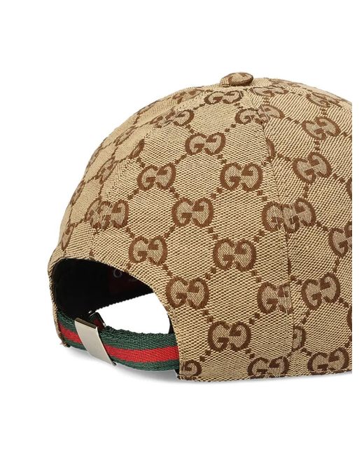 Gucci Natural Baseballkappe Mit Gg