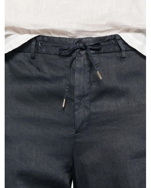 Briglia 1949 Blue Linen Trousers for men