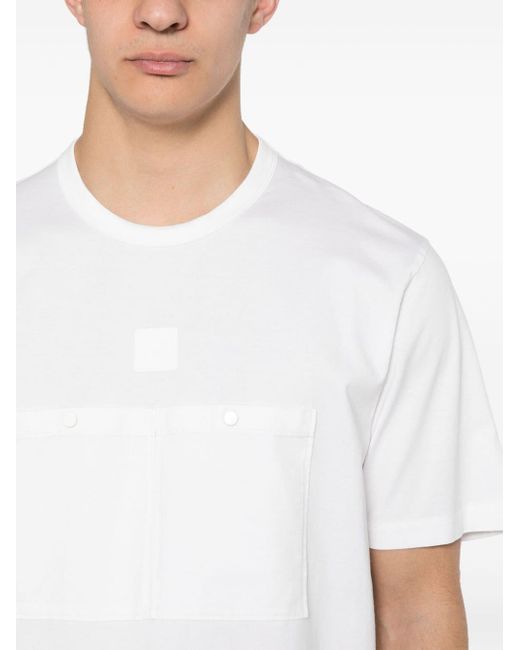 C P Company T-Shirt mit Logo-Applikation in White für Herren