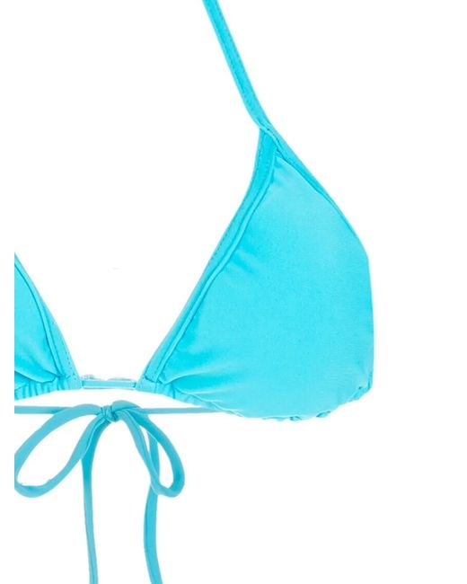 Amir Slama Blue Halterneck Triangle Bikini