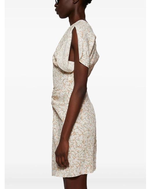 Victoria Beckham ギャザーウエスト ミニドレス Natural
