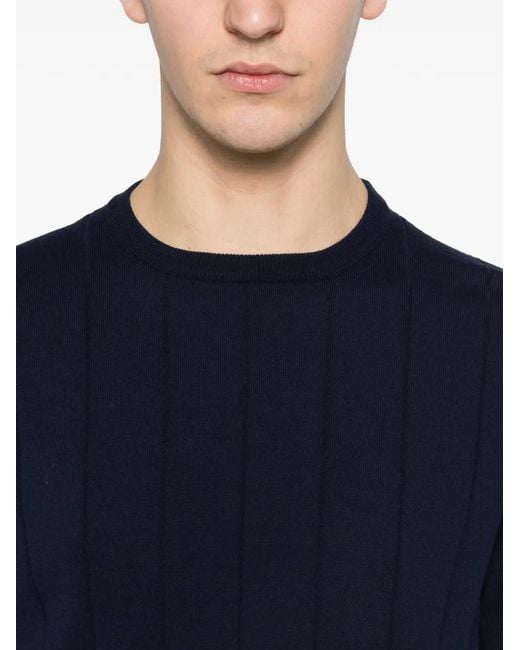 Panicale Blue Striped T-Shirt for men