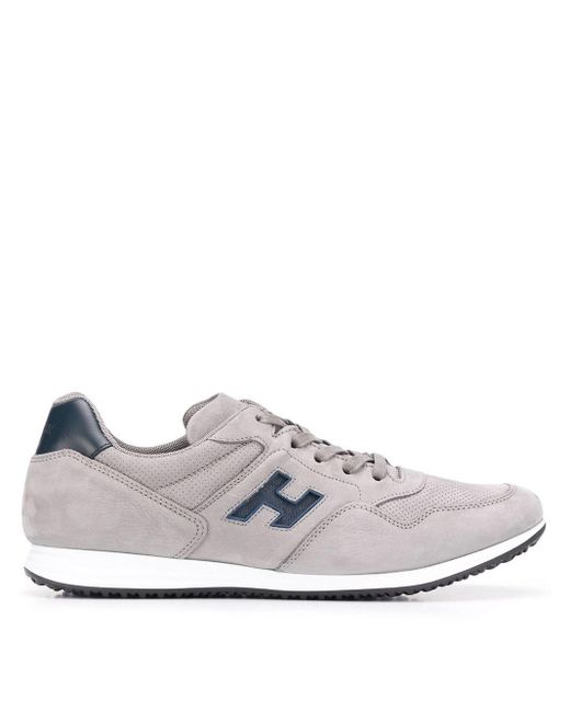 Hogan Gray Lace-up Sneakers for men