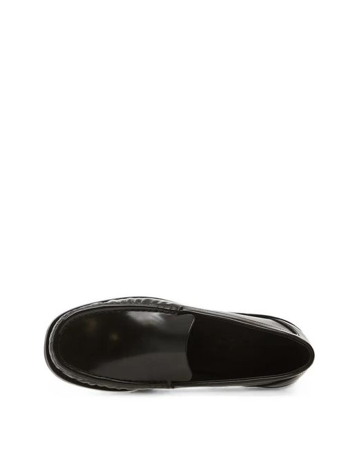 A.P.C. Black Leather Loafers for men