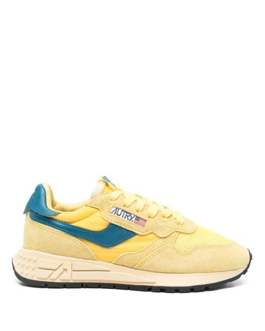 Autry Yellow Reelwind Sneakers