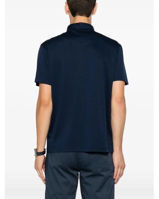 VELA SHOP Blue Polo À Manches Courtes for men