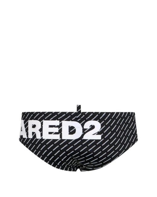 DSquared² White Swim Trunks for men