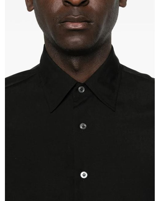 Lardini Black Button-Up Shirt for men