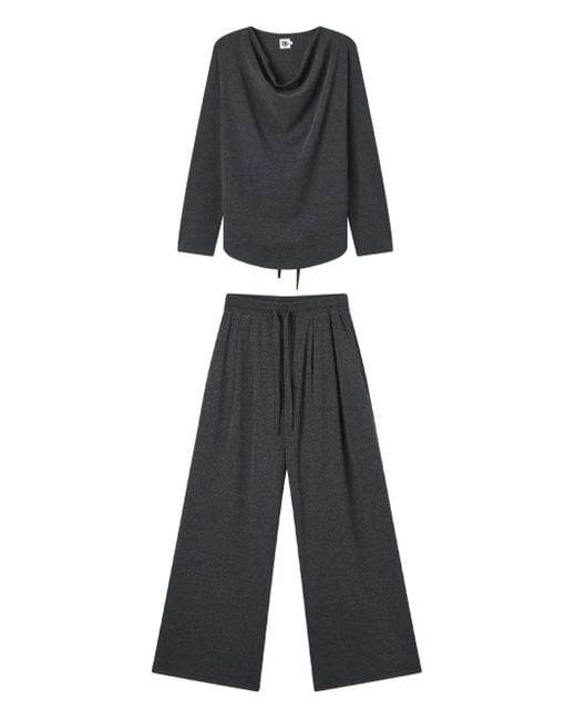 B+ AB Gray Tie-Waist Tracksuit