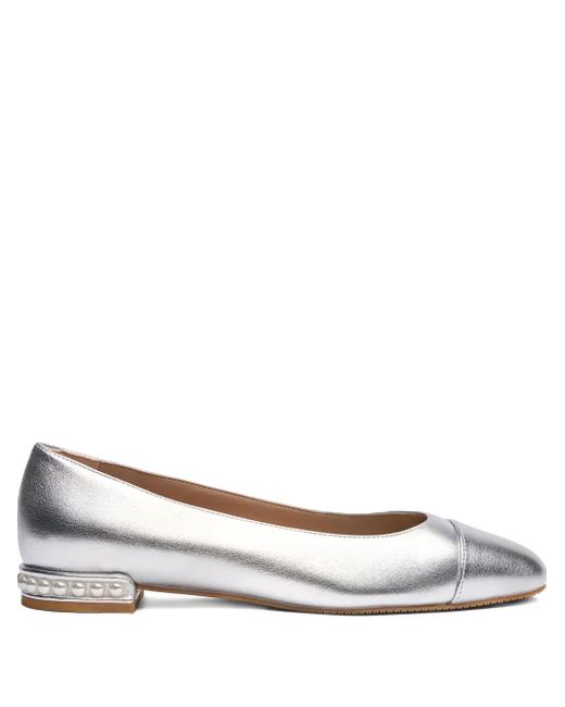 Stuart Weitzman Metallic Pearl Flat