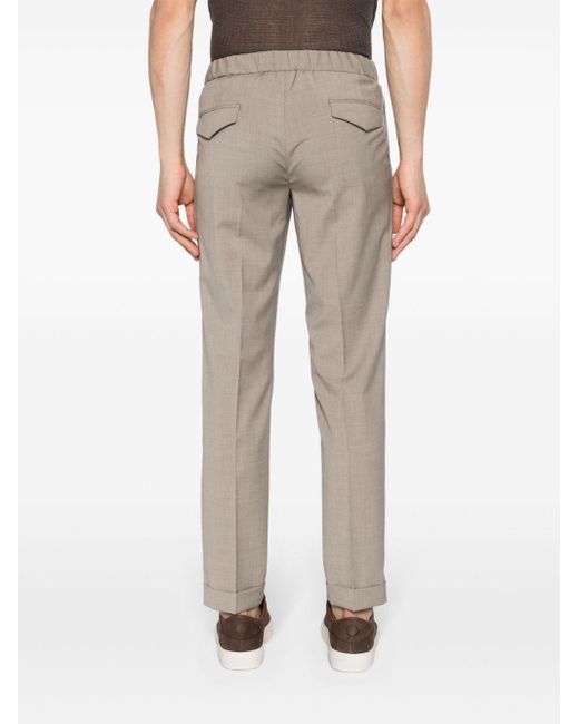 Barba Napoli Natural Drawstring-waist Chino Trousers for men