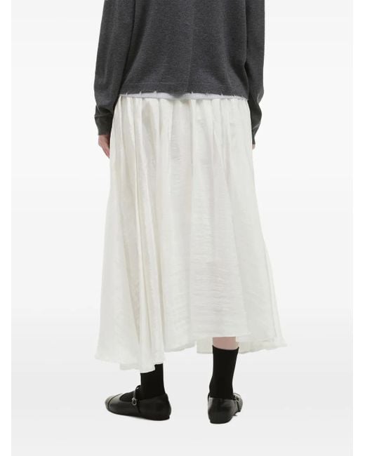 B+ AB White Midirock Mit Falten