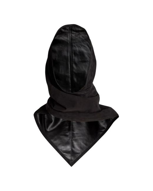 Nour Hammour Black Leather Balaclava