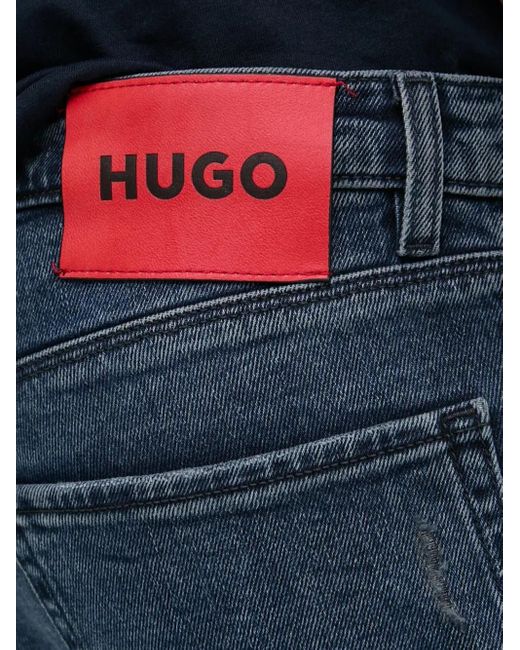 Jean Cinq Poches À Effet Usé HUGO pour homme en coloris Blue