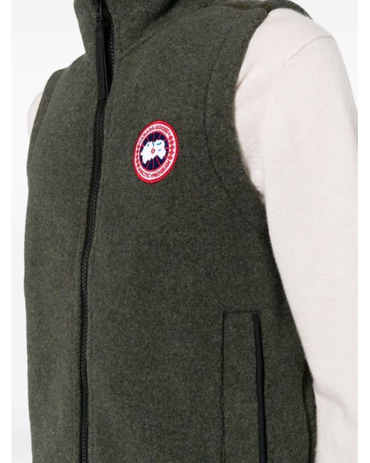 Canada Goose Green Mersey Vest Kind Fleece Humanature Gilet for men