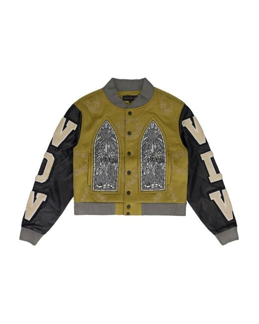 Giacca Varsity Namesake di Who Decides War in Green da Uomo