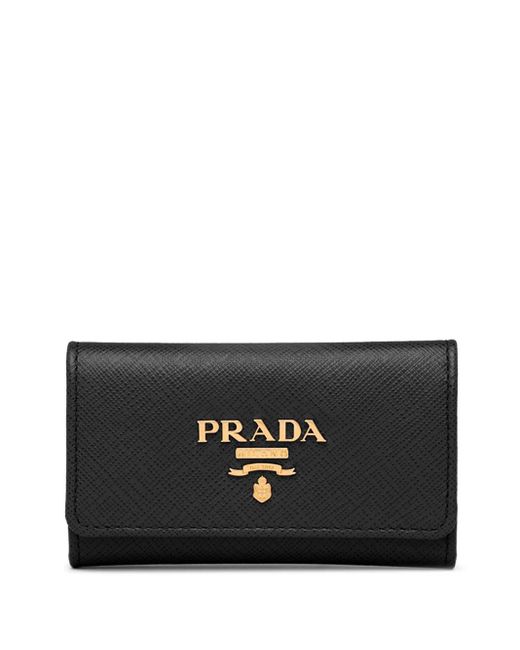 Prada Black Snap Key Case