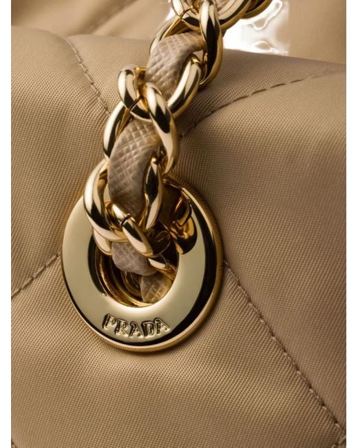 Clutch Trapuntata di Prada in Natural