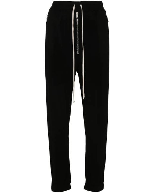 Rick Owens Black Jogginghose Mit Tiefem Schritt