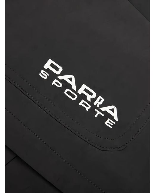 by Parra Black Hardly Hiked Ripstop Shorts for men