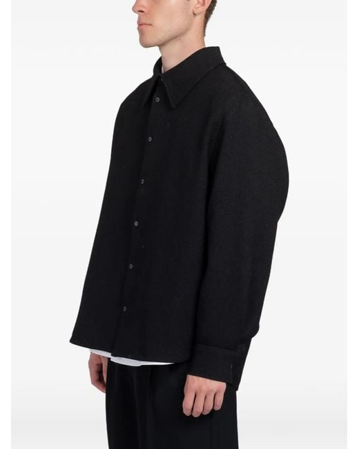Séfr Black Wes Buttoned Overshirt for men