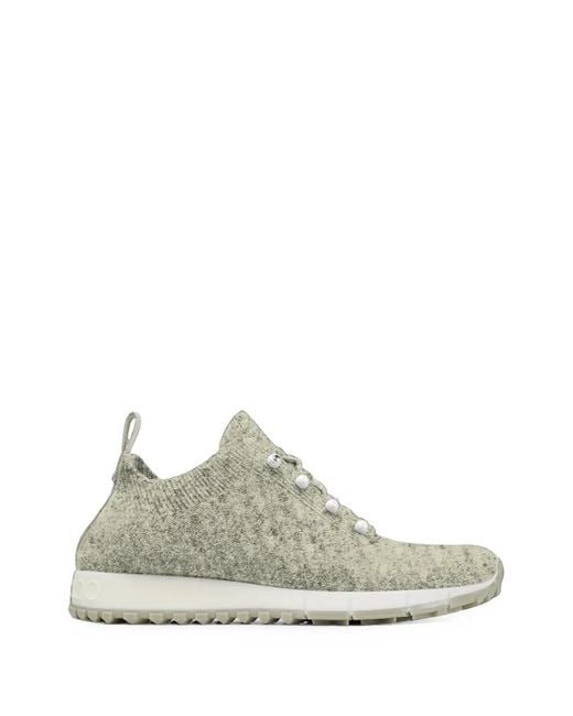Jimmy Choo White Veles Pearl-Embellished Sneakers
