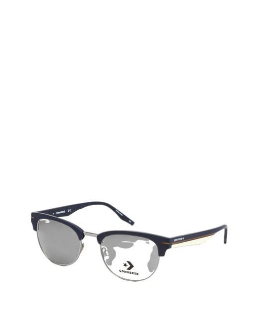 Converse Blue Oval-Frame Glasses for men
