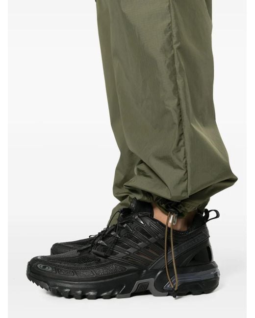 Moncler Green Straigh-Leg Adjustable Trousers for men
