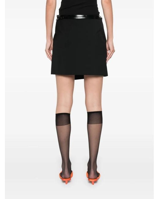Philosophy Di Lorenzo Serafini Black Crepe Belted Wrap Dress