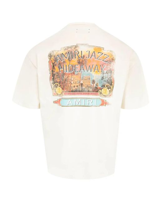 Amiri White Jazz Hideaway T-Shirt for men