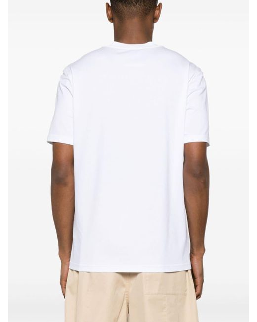 Moschino T-Shirt mit Logo-Patch in White für Herren