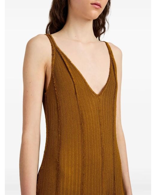 Proenza Schouler Brown Tavia Maxi Dress