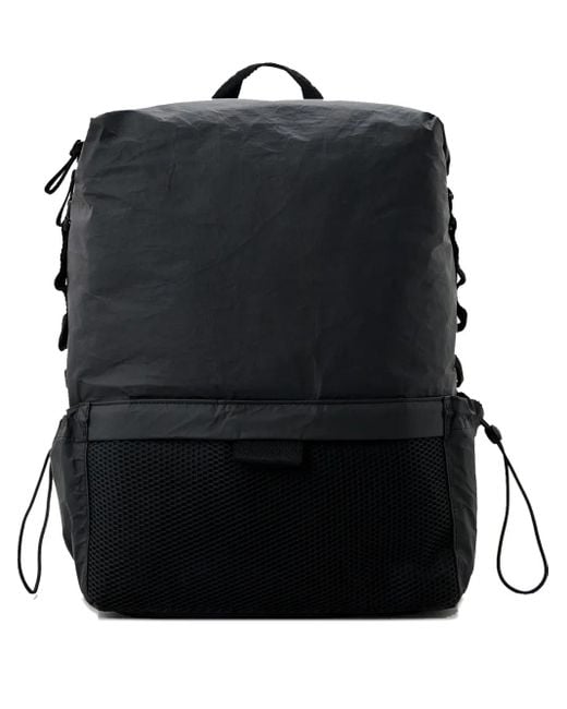 Trussardi Black Mesh-Panel Backpack