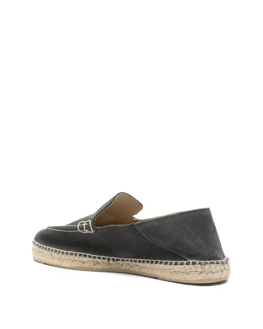 Manebí Gray Contrast-Stitched Espadrilles for men