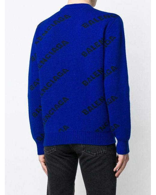 balenciaga blue jumper