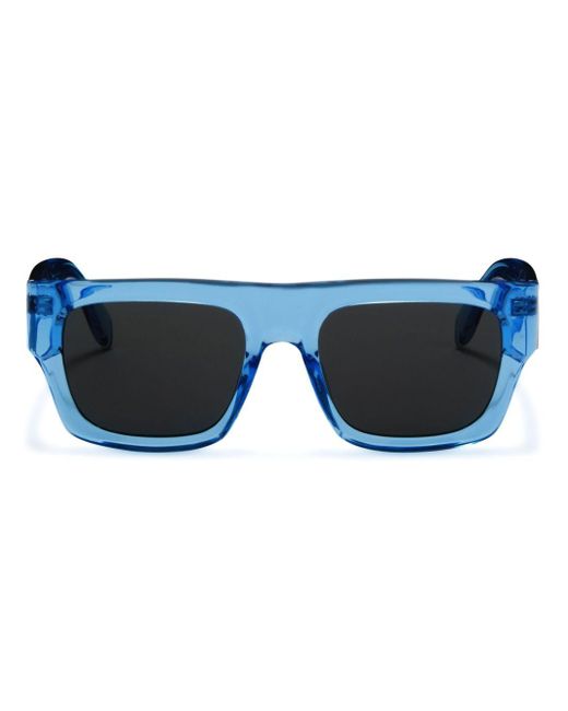 Palm Angels Blue Pixley Square-frame Sunglasses